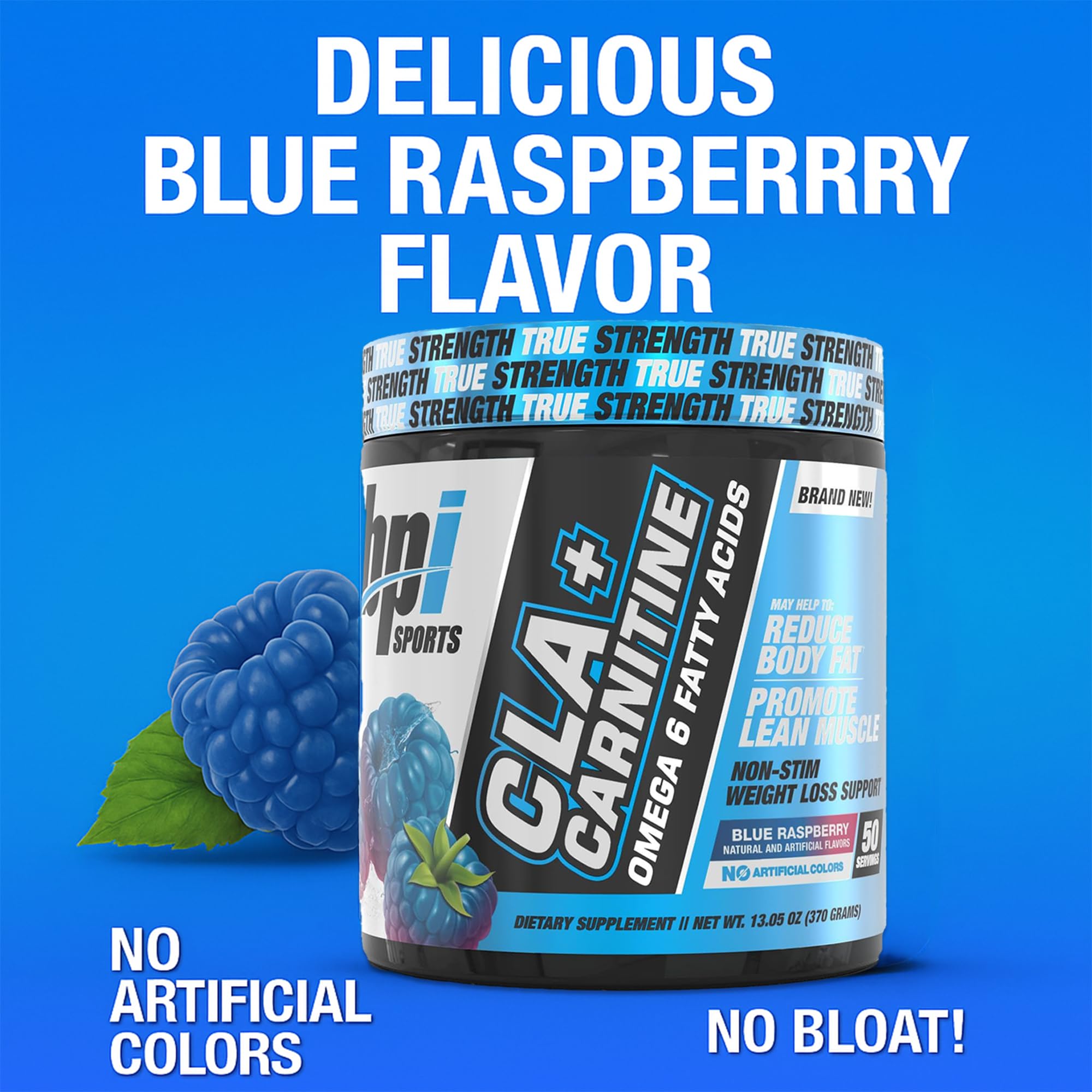 BPI Sports CLA+Carnitine nutrition label panel.