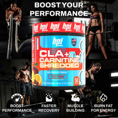 Powder scoop ready for use with BPI Shredded formula