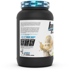 BPI Sports Hydro HD Chocolate Lava Cake flavor; rich taste with smooth mixability.