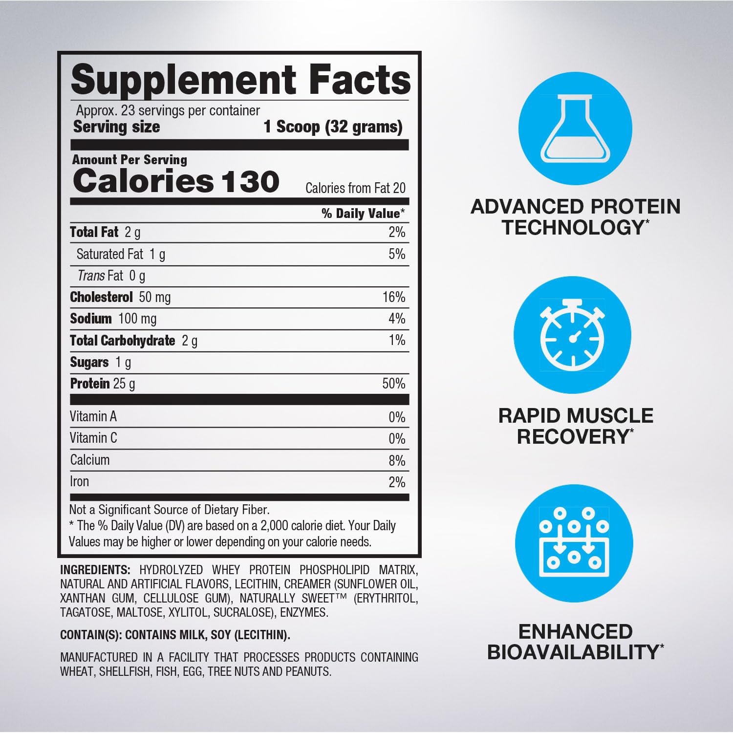 BPI Sports Hydro HD Cinnamon Cereal flavor; convenient protein for daily workouts.