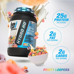 BPI Hydro HD post-workout use shows convenient pre or post training fueling.