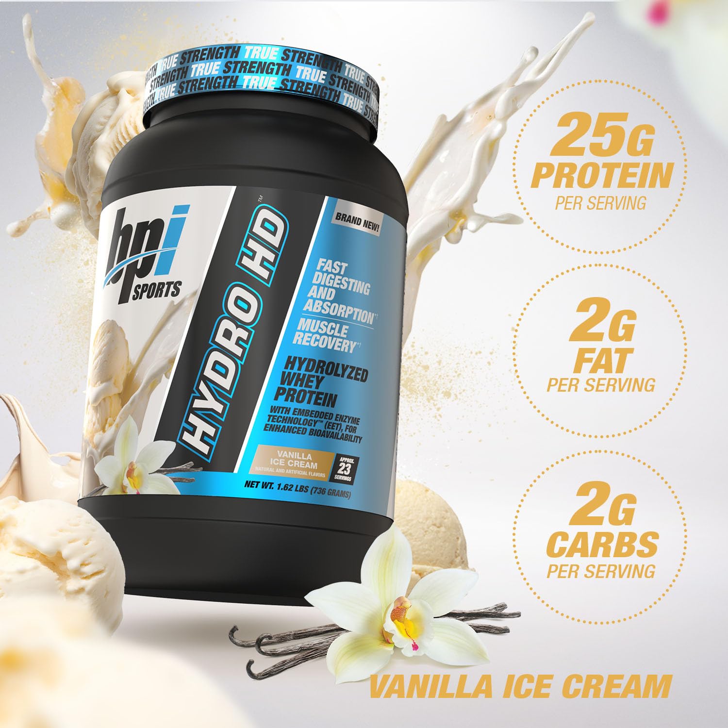 BPI Sports Hydro HD shaker cup; easy preparation for quick protein on the move.