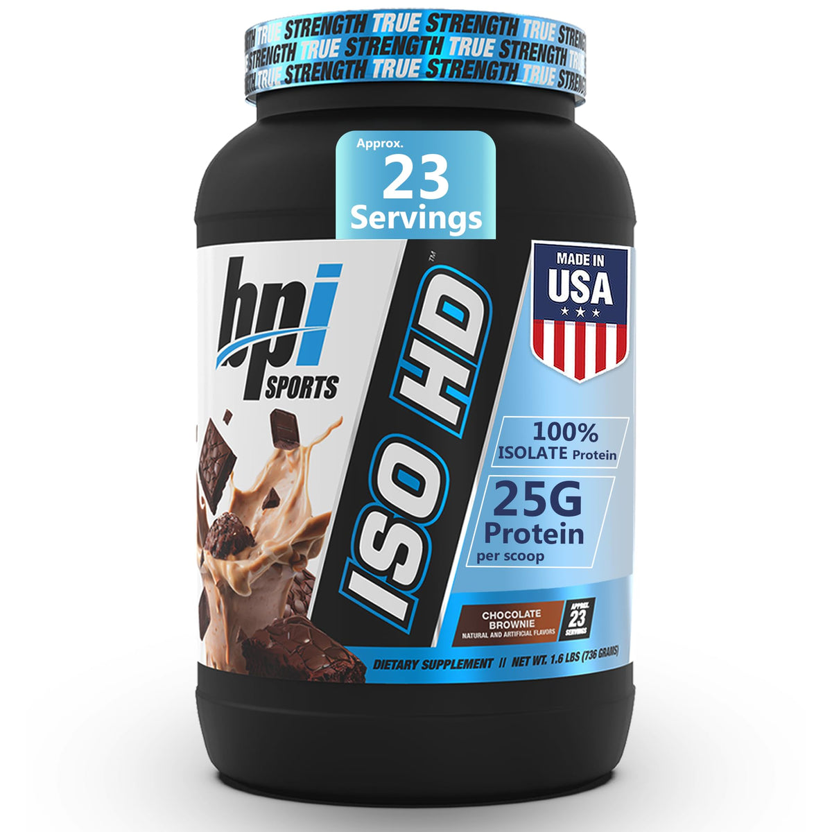 BPI Sports ISO HD bottle ready for post-workout nutrition.
