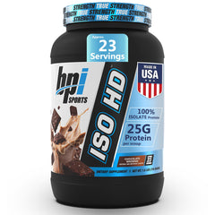 BPI Sports ISO HD bottle ready for post-workout nutrition.