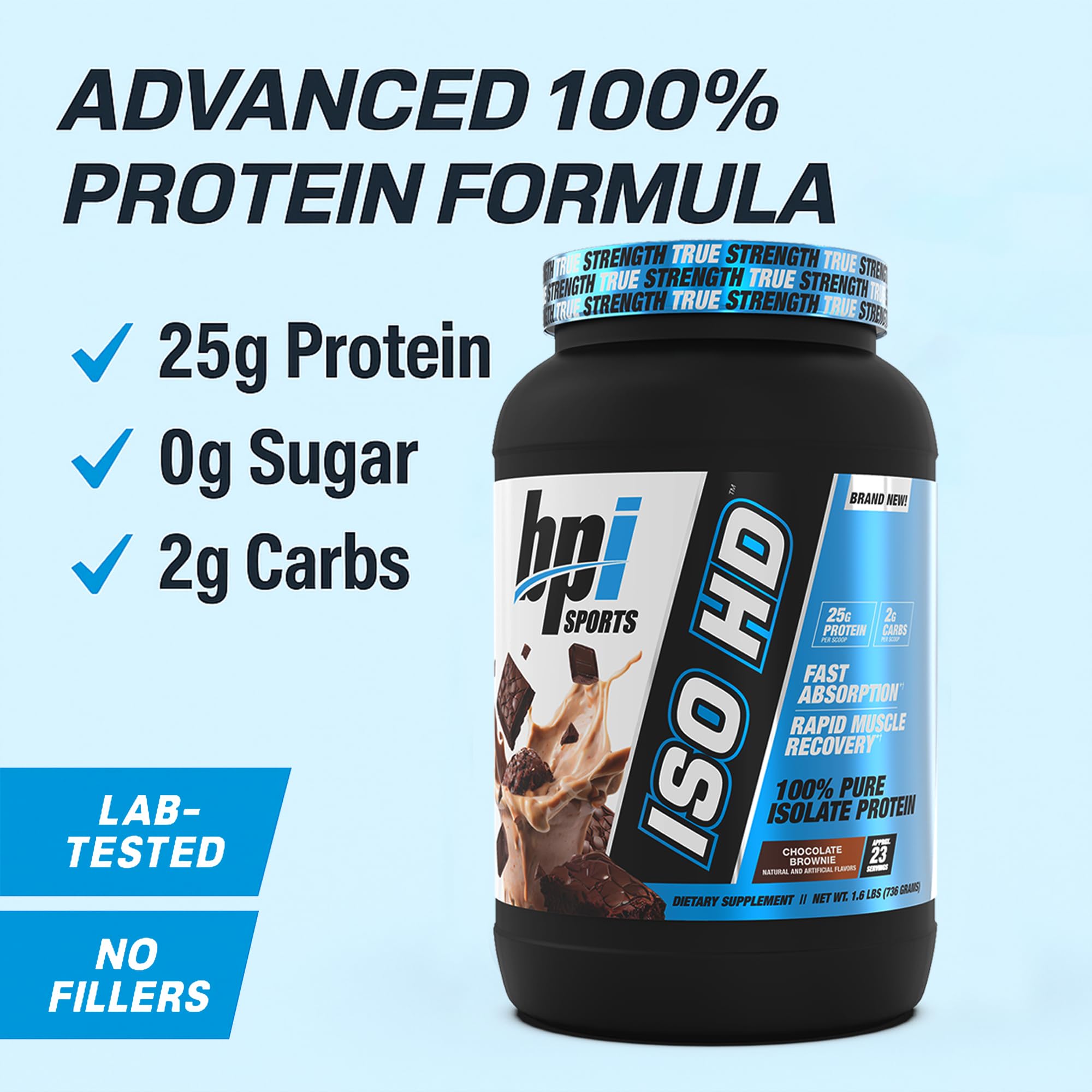 BPI Sports ISO HD scoop for quick, high-purity shakes.