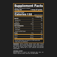 Shaker cup with Whey HD powder mixed for a shake.