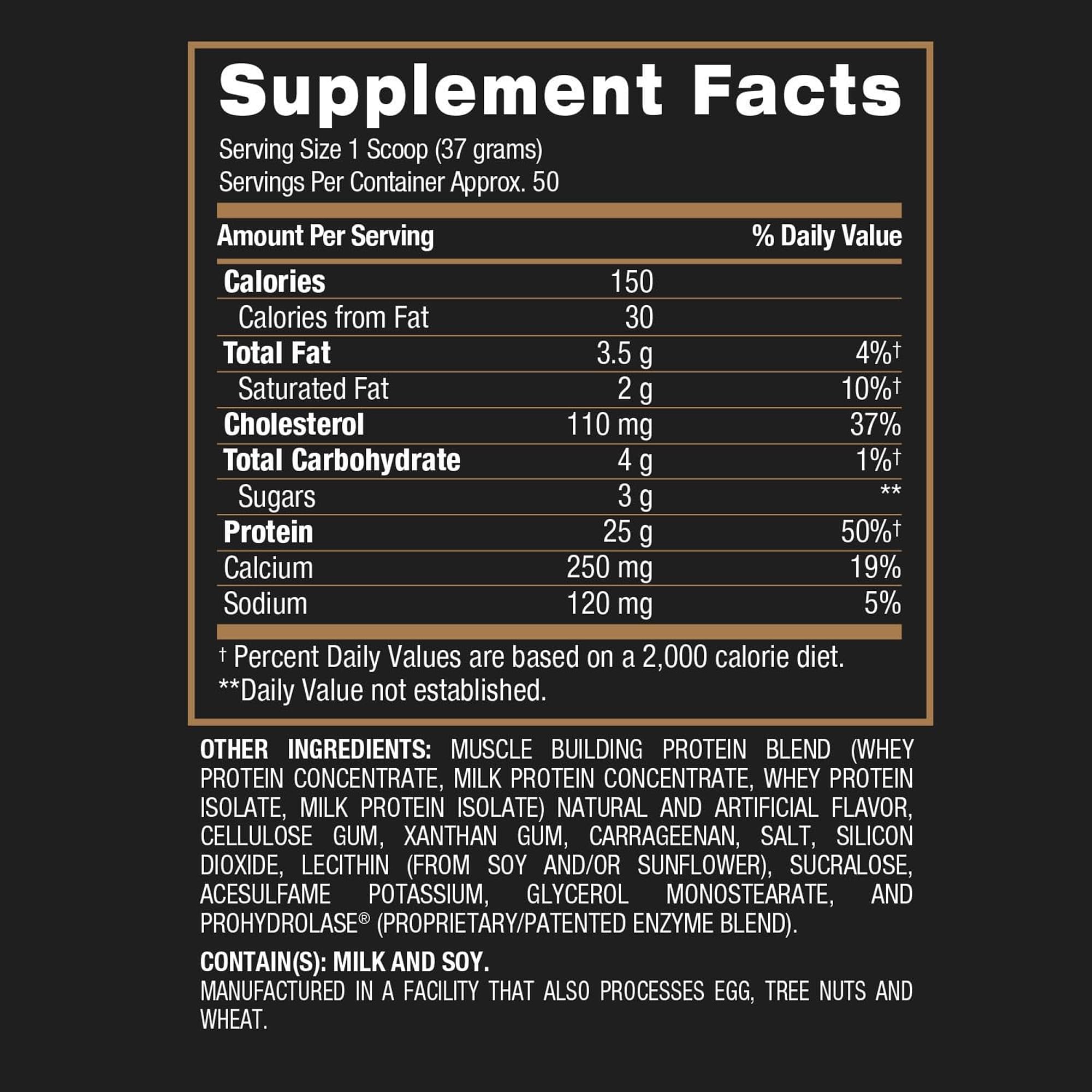 BPI Sports Whey HD enzyme blend label close-up.