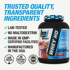 BPI Sports Whey HD enzyme blend image hints at easier digestion