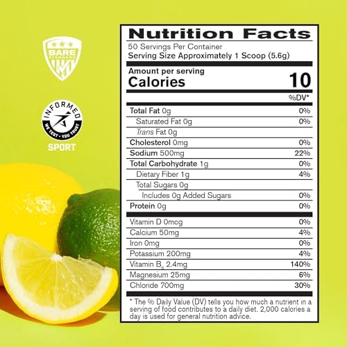 BPN Electrolytes lemon lime scoop pictured for quick, sugar-free hydration mix.