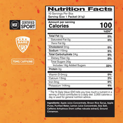 BARE PERFORMANCE NUTRITION Go Gel Endurance Apple Cinnamon pack opened showing single-serve design for on-the-go fueling