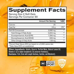 Strong Omega soft gels close-up, highlighting capsule texture for potential heart and brain support.