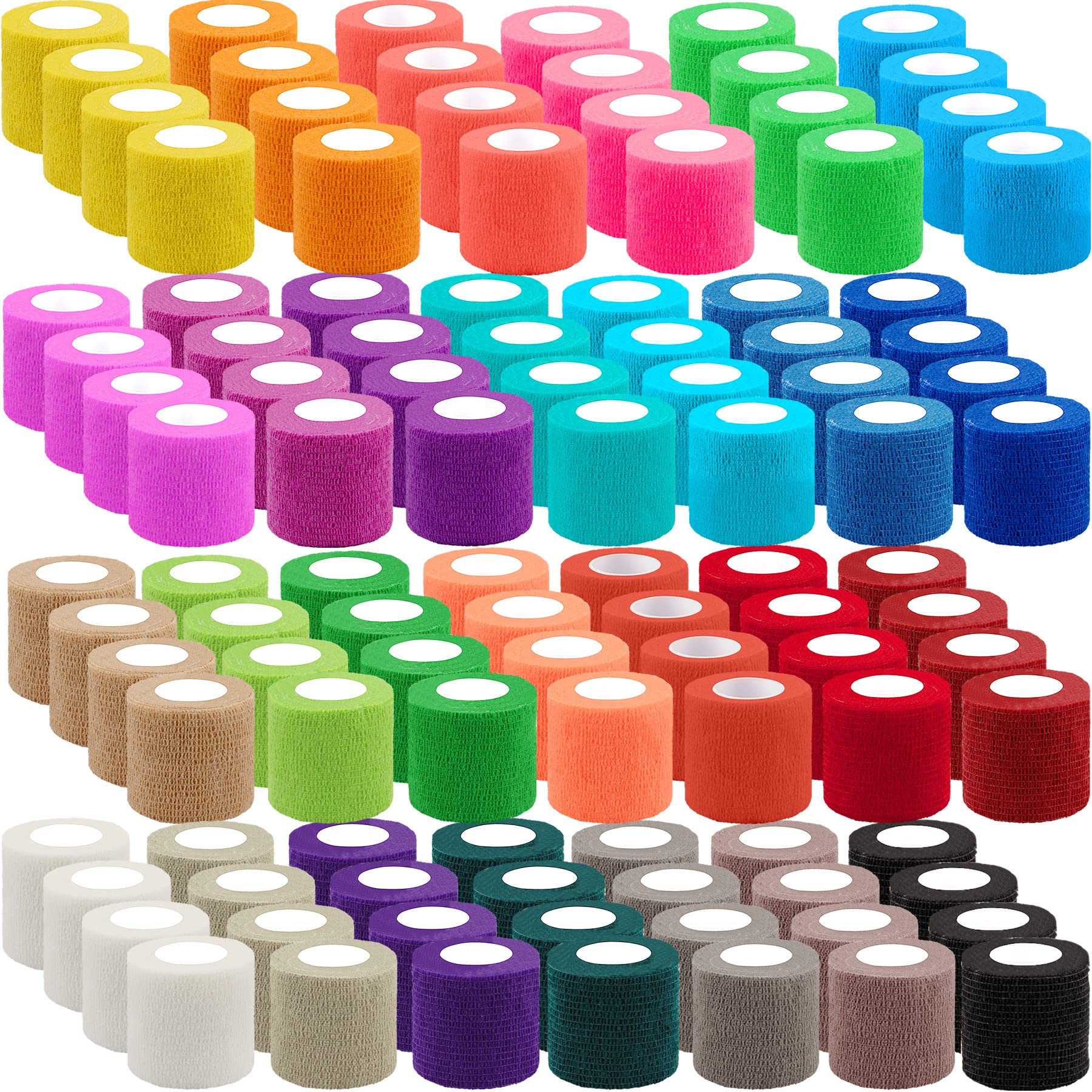 BQTQ 108 rolls colorful bandage wrap display for versatile wrapping