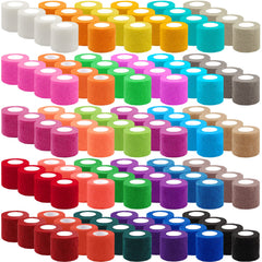 BQTQ 120-roll self adhesive bandage collection in vibrant colors for versatile wraps.