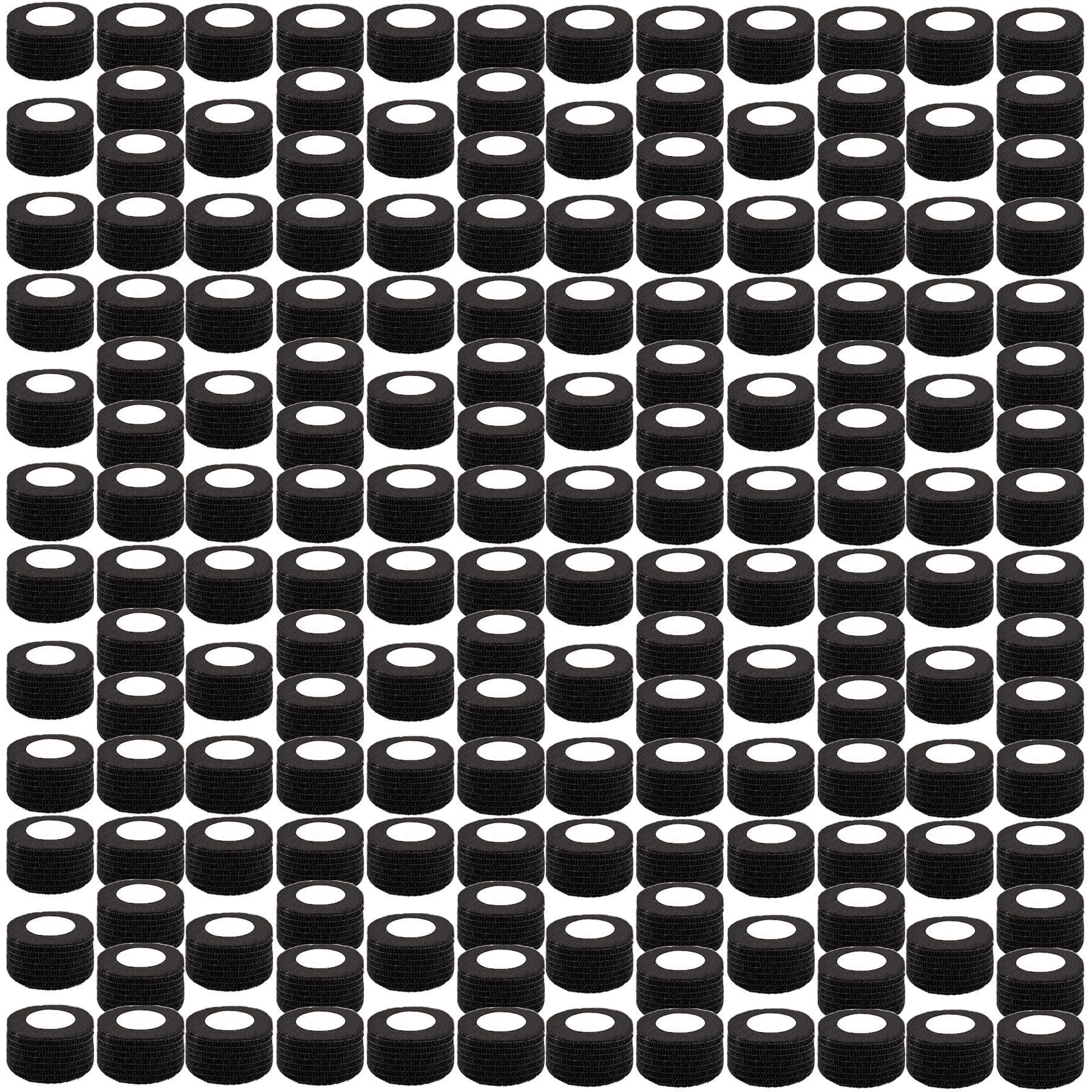 BQTQ 1-inch black self-adhesive bandage wrap close-up for everyday quick wraps