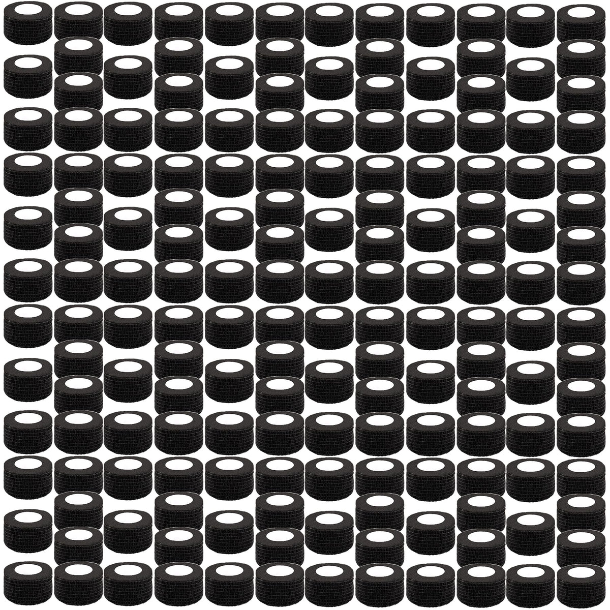 BQTQ 1-inch black self-adhesive bandage wrap close-up for everyday quick wraps