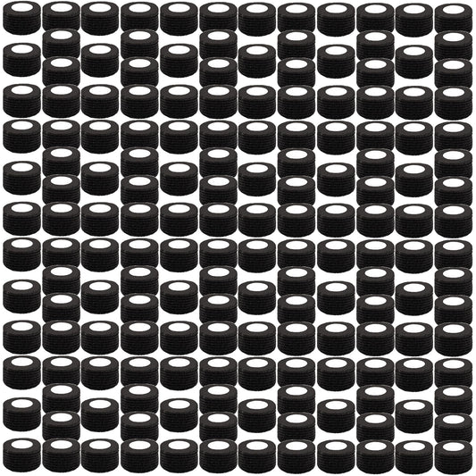 BQTQ 1-inch black self-adhesive bandage wrap close-up for everyday quick wraps