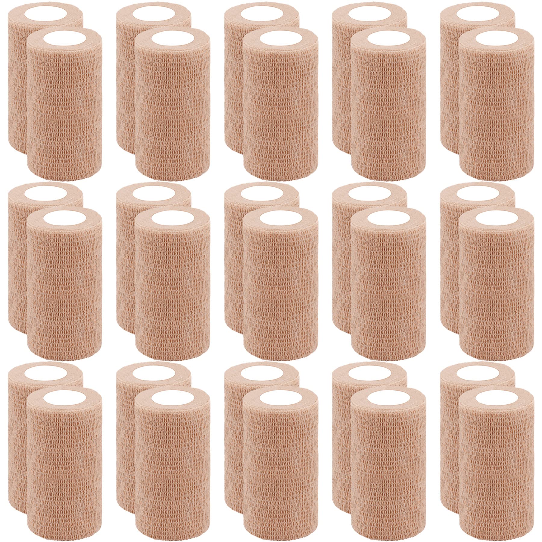 BQTQ 30 rolls self adhesive bandage wrap packaging ready for easy use.