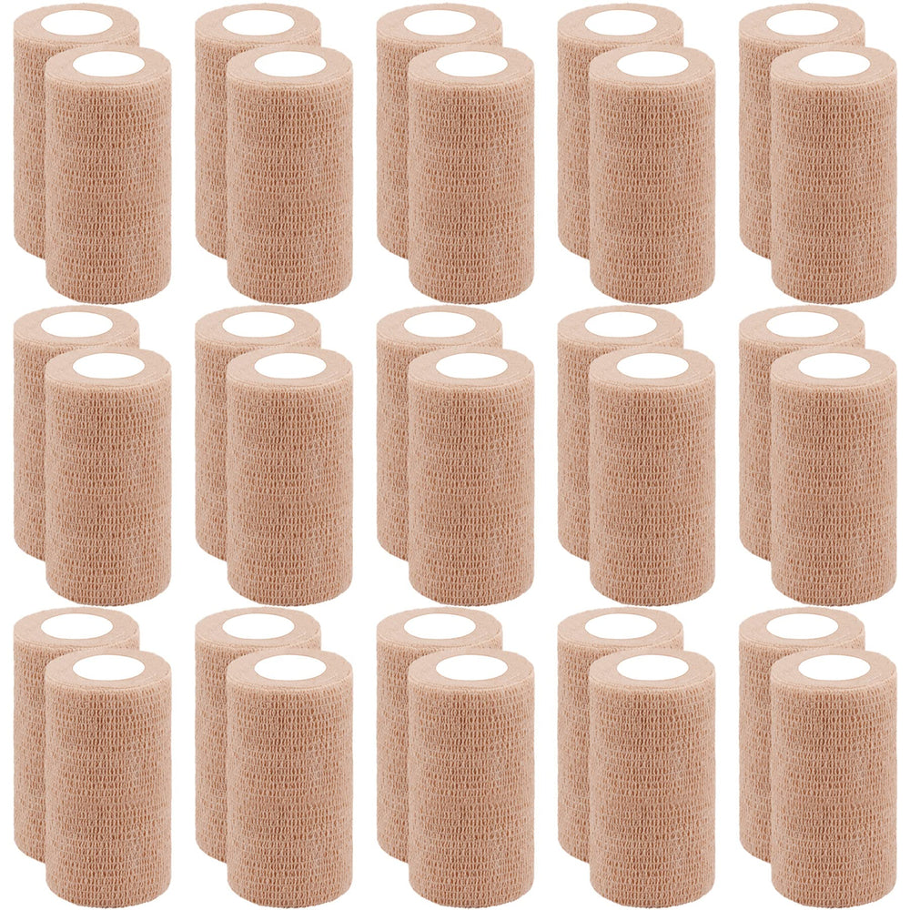 BQTQ 30 rolls self adhesive bandage wrap packaging ready for easy use.