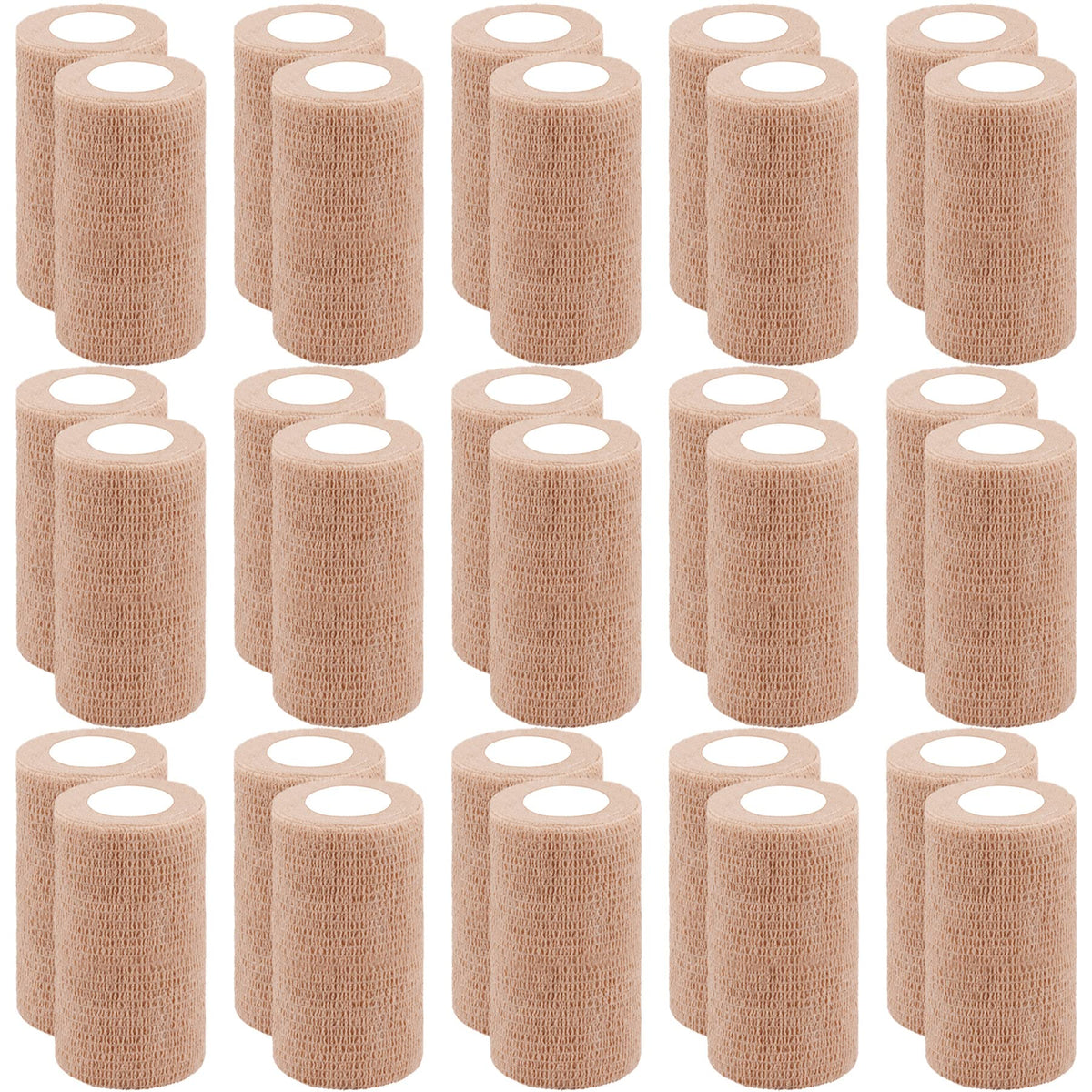 BQTQ 30 rolls self adhesive bandage wrap packaging ready for easy use.