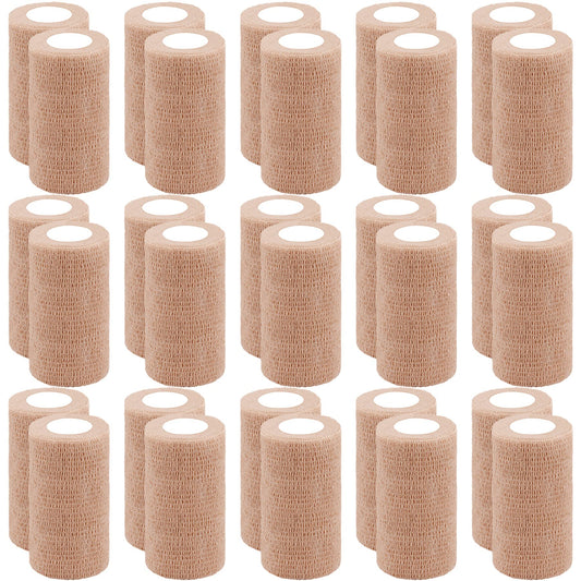 BQTQ 30 rolls self adhesive bandage wrap packaging ready for easy use.