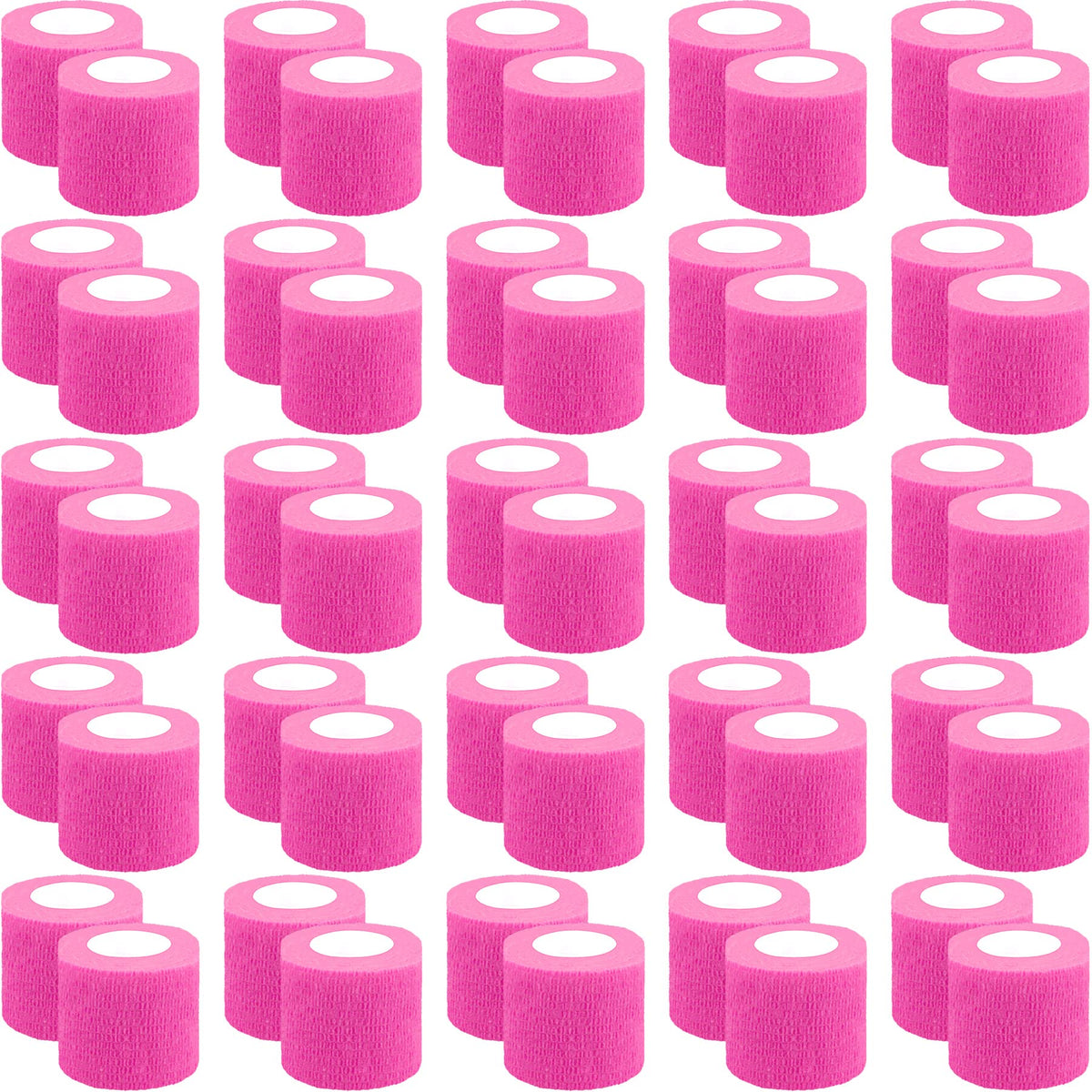 BQTQ 50-roll neon pink bandage wrap for fast, secure support.