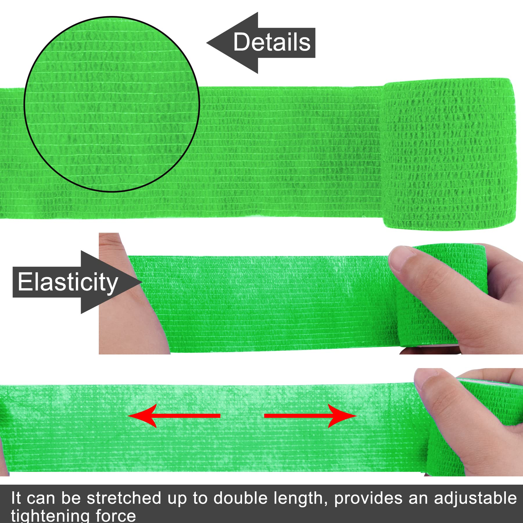 BQTQ breathable latex bandage wrap keeps skin cool during use.