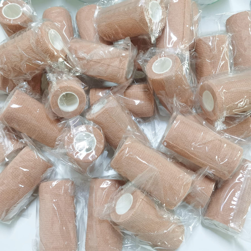 BQTQ beige rolls stacked ready for replacement ensures continuous care.