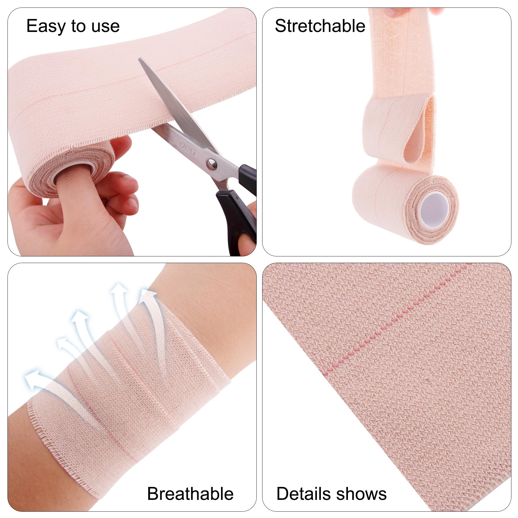 BQTQ elastic tape stretch demonstration highlights adjustable tension