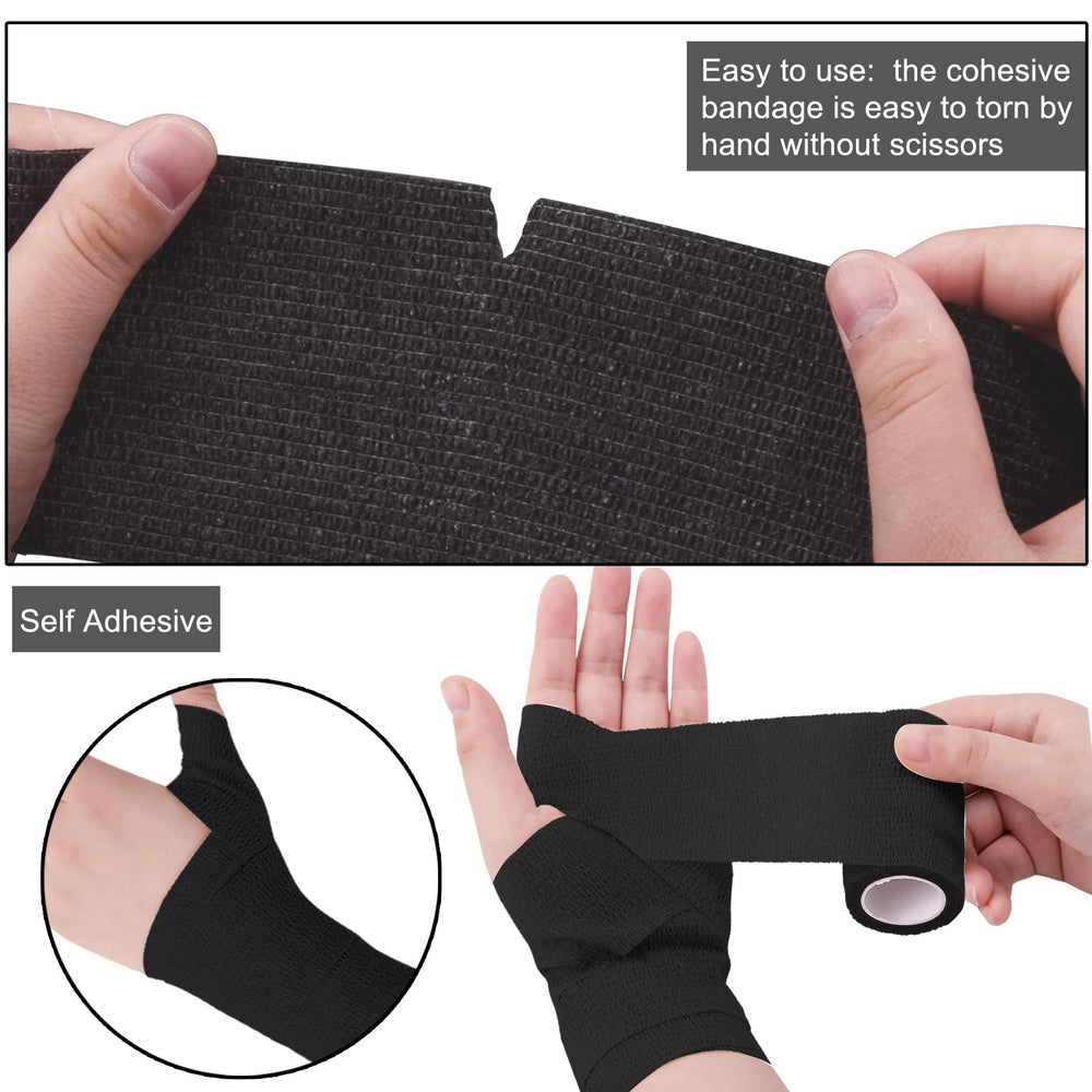 BQTQ breathable latex wrap provides comfortable ankle or knee stability.