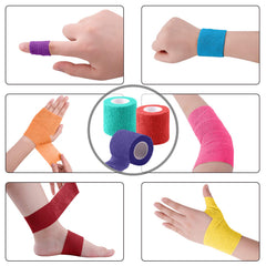 BQTQ self adhesive bandage wrap applied to a wrist for support