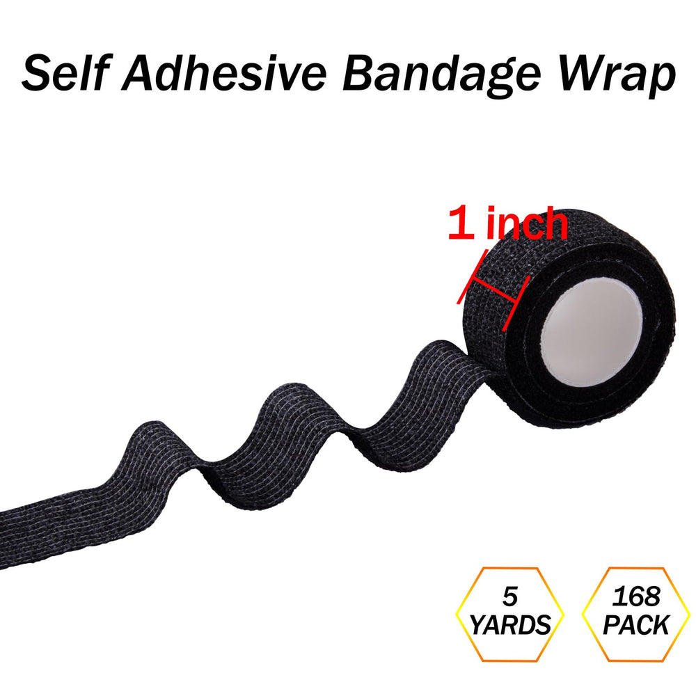 BQTQ wrist wrap application shows adjustable compression and tear-by-hand convenience
