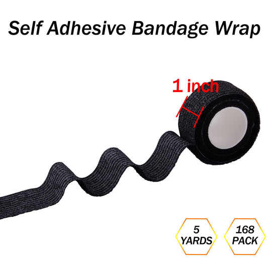 BQTQ wrist wrap application shows adjustable compression and tear-by-hand convenience