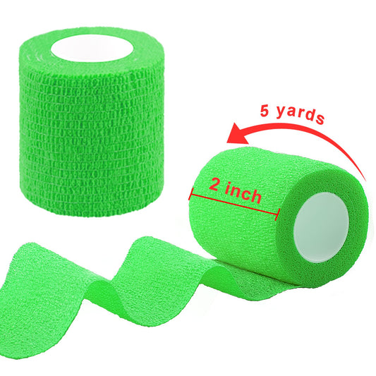 BQTQ self-adhesive bandage wrap secures without clips for quick wrap.