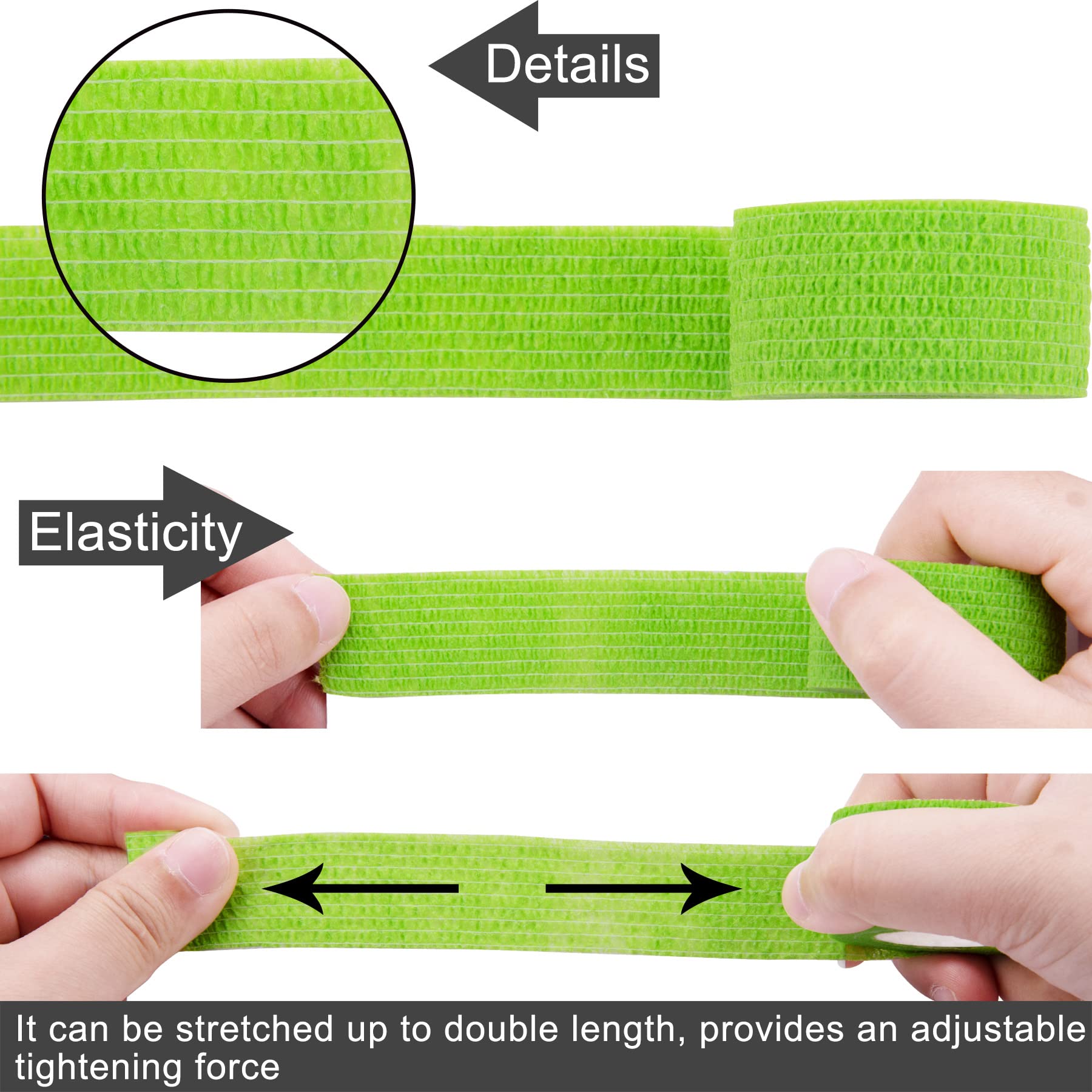 BQTQ stretchable bandage doubles length for adjustable tension.