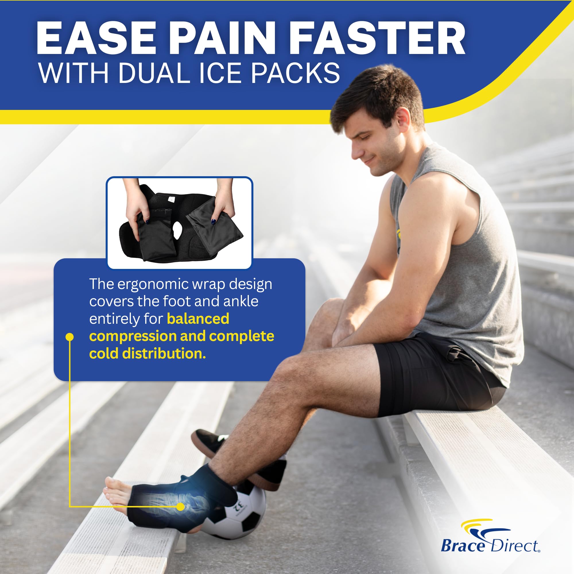 Brace Direct Velcro closure close-up demonstrates easy, customizable fit.