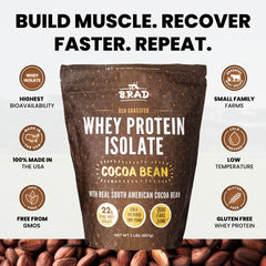 Micro-filtered whey retains nutrients and cofactors in B.rad protein.