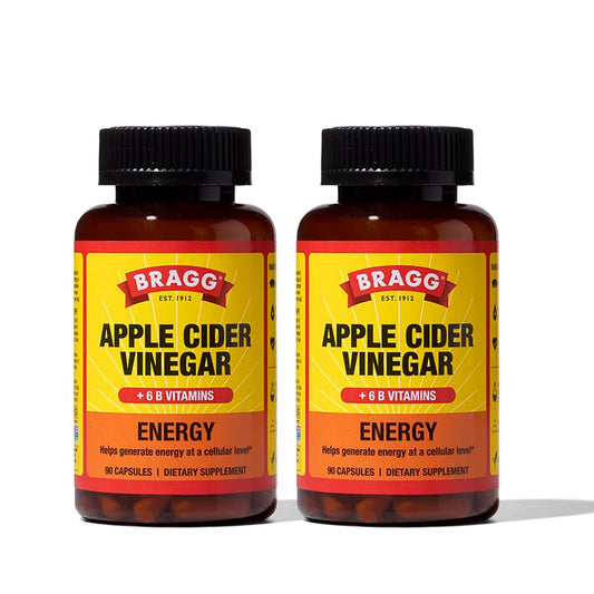 Bragg Energy ACV Capsules bottle for daily energy support.