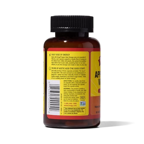 Bragg Energy ACV Capsules on a counter ready to dispense.