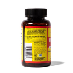 Bragg Metabolism Support lifestyle shot with bottle on kitchen counter for daily wellness.