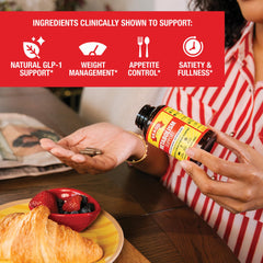 Bragg Metabolism Support label closeup with ingredients and GLP-1 support notes.