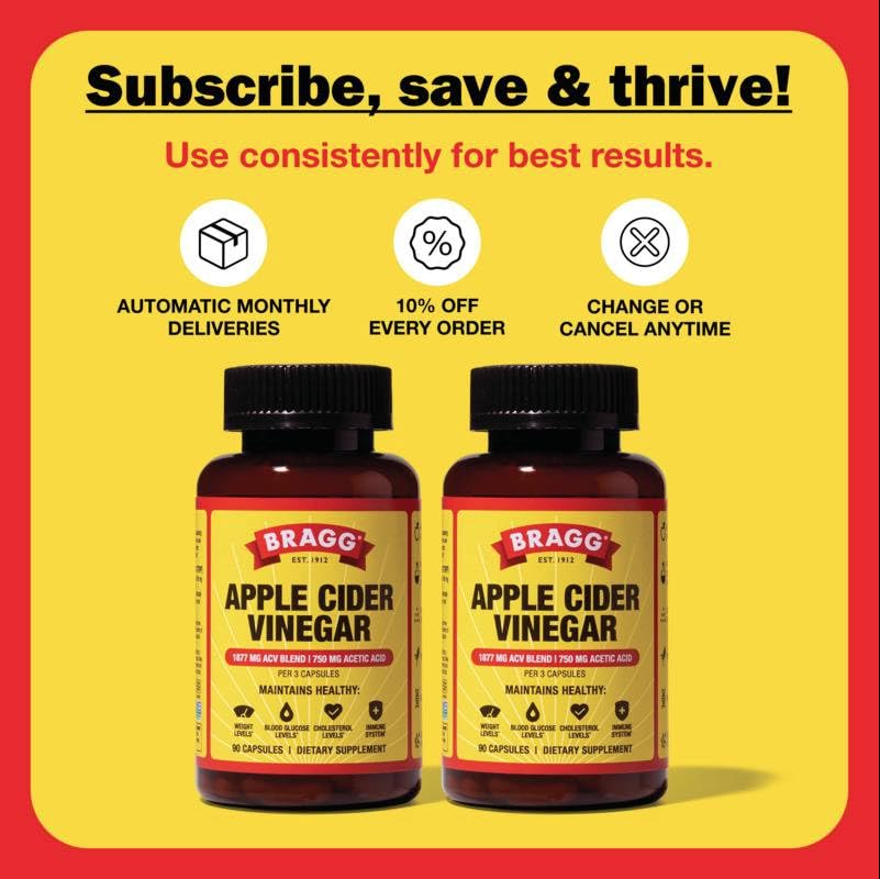 Bragg label showing no artificial colors or flavors for a clean supplement option.