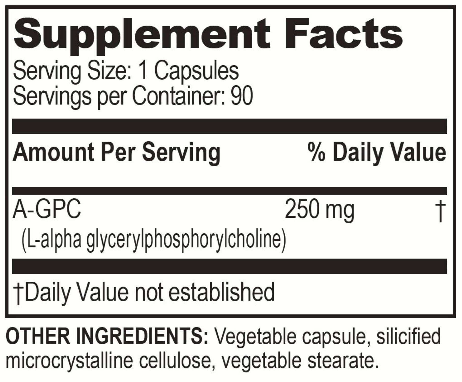 Brain Bean Alpha-GPC capsules illustrating high-bioavailability choline for focus.