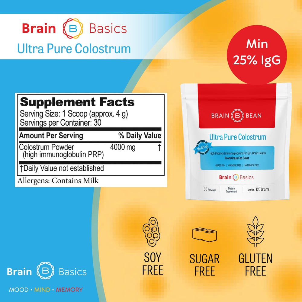 Colostrum powder in a smoothie for easy daily use