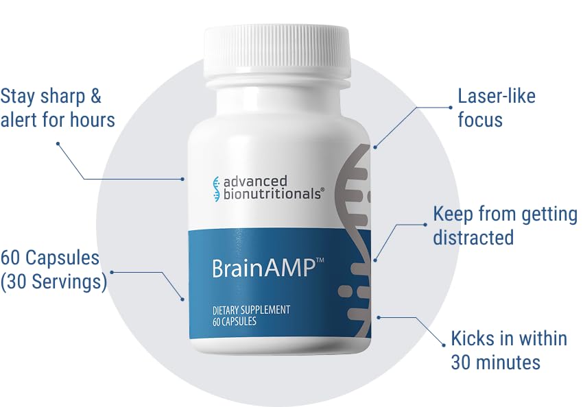 BrainAMP label close up emphasizing Lutemax 2020 for screen clarity