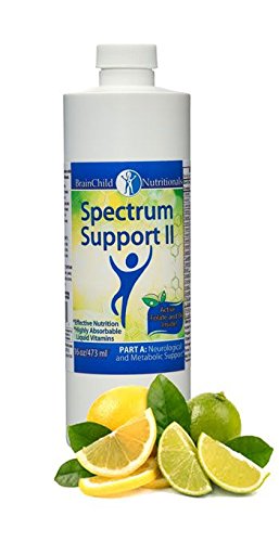 BrainChild Spectrum Support II bottle pour enables easy daily dosing for on-the-spectrum nutrition.