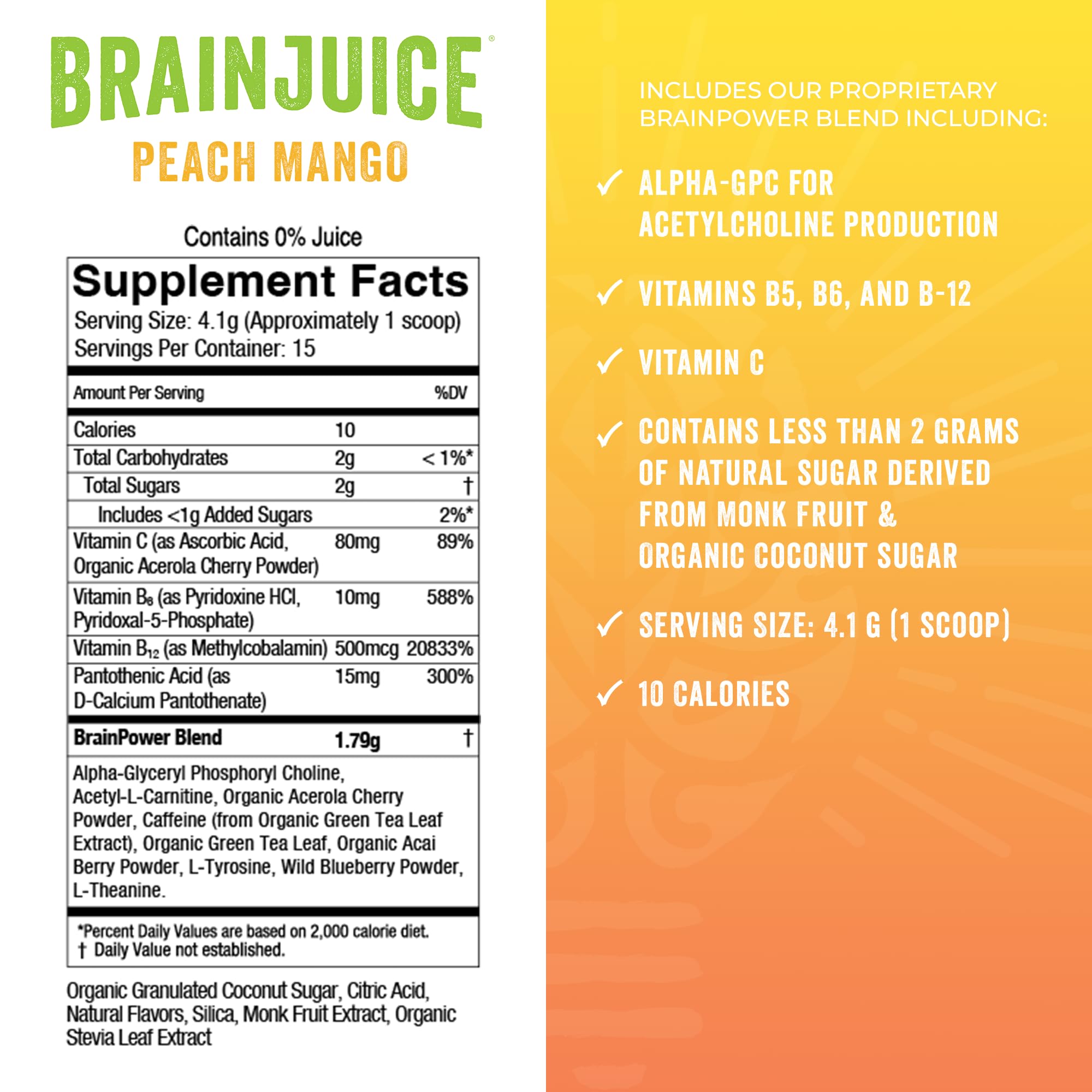 BrainJuice bottle on kitchen counter highlighting GMP-quality packaging and safety