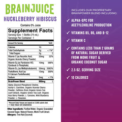 BrainJuice Brain & Immune Shot pouring into a glass for easy on the go energy