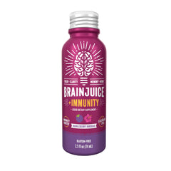BrainJuice Huckleberry Hibiscus flavor closeup with natural sweetness