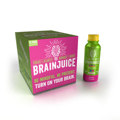 BrainJuice Kids ingredients label highlighting vitamins and minerals for daily wellness