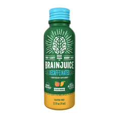 BrainJuice peach mango flavor delivers natural sweetness in a convenient shot.